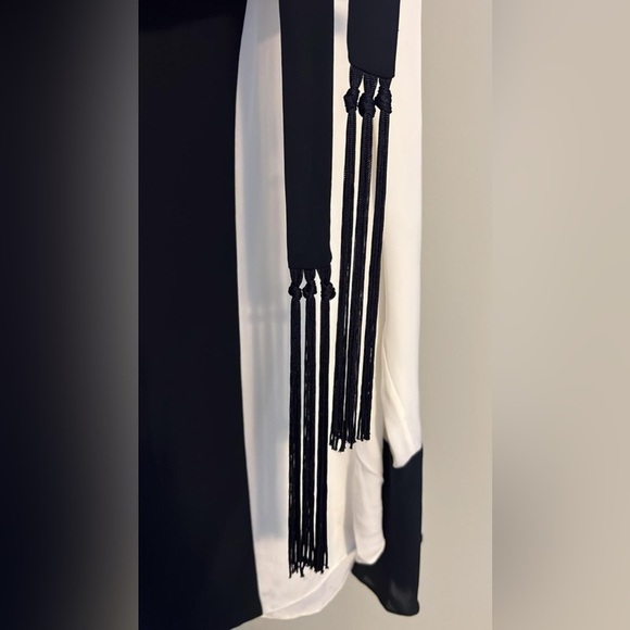 ELIE TAHARI Mavrick TwoTone Silk Blouse - - Picture 6 of 9